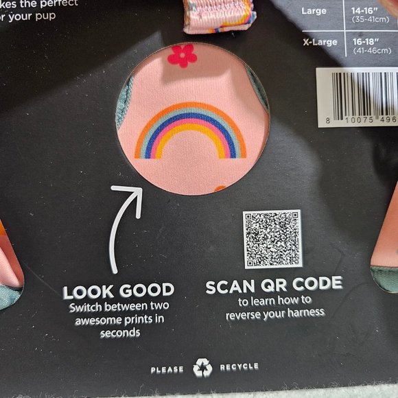 🏷️NWT Lucy & Co. Y2K Baby Reversible Dog Harness - Size XS & Medium - Picture 12 of 14